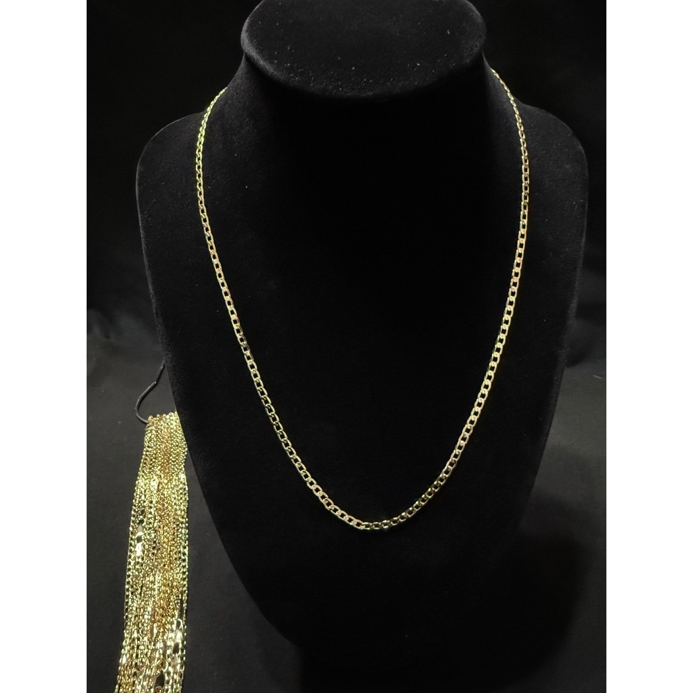 18k Gold Filled micro cuban 16 inch 3mm lobster clasp